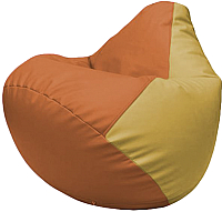Бескаркасное кресло Flagman Груша Макси Г2.3-2008 (оранжевый/охра) - 