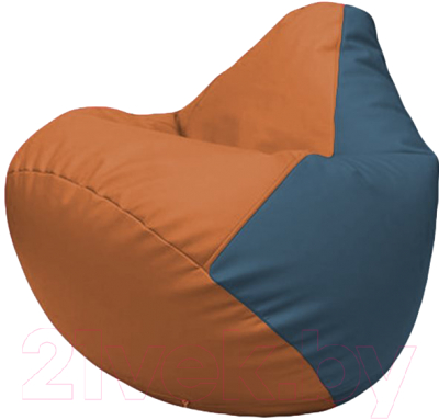 Бескаркасное кресло Flagman Груша Макси Г2.3-2003 (оранжевый/синий)