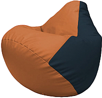 Бескаркасное кресло Flagman Груша Макси Г2.3-2015 (оранжевый/синий) - 