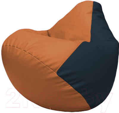 Бескаркасное кресло Flagman Груша Макси Г2.3-2015 (оранжевый/синий)