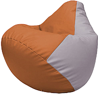 Бескаркасное кресло Flagman Груша Макси Г2.3-2025 (оранжевый/сиреневый) - 