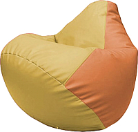 Бескаркасное кресло Flagman Груша Макси Г2.3-0820 (охра/оранжевый) - 