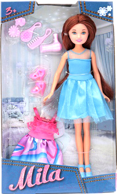 Кукла с аксессуарами Funky Toys Мила со сменным платьем и аксессуарами / 70003