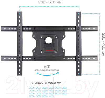 Кронштейн для телевизора ARM Media Cobra-60 (черный)