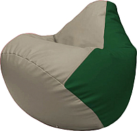 Бескаркасное кресло Flagman Груша Макси Г2.3-0201 (светло-серый/зеленый) - 