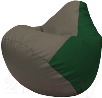 Бескаркасное кресло Flagman Груша Макси Г2.3-1701 (серый/зеленый)