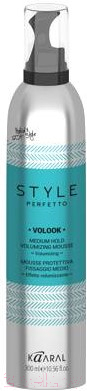 Набор косметики для волос Kaaral Style Perfetto Voloock пенка 300мл+Fixer лак сильной фиксации