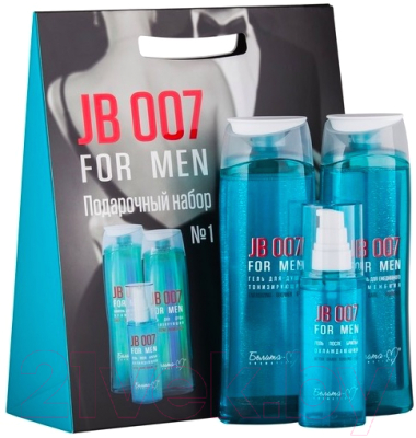 

Набор косметики для тела и волос Белита-М, JB 007 For Men гель д/душа тонизирующ.+гель п/бритья+шампунь