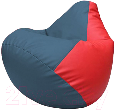 Бескаркасное кресло Flagman Груша Макси Г2.3-0309 (синий/красный)
