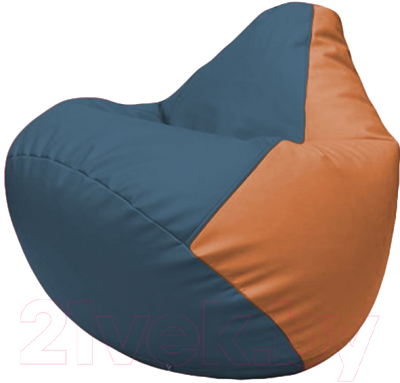 Бескаркасное кресло Flagman Груша Макси Г2.3-0320 (синий/оранжевый)
