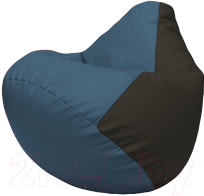 Бескаркасное кресло Flagman Груша Макси Г2.3-0316 (синий/черный)