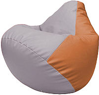 Бескаркасное кресло Flagman Груша Макси Г2.3-2520 (сиреневый/оранжевый) - 