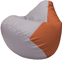 Бескаркасное кресло Flagman Груша Макси Г2.3-2523 (сиреневый/оранжевый) - 