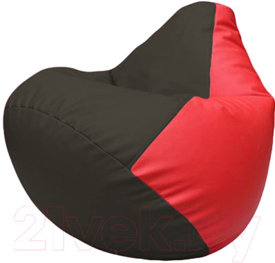 Бескаркасное кресло Flagman Груша Макси Г2.3-1609 (черный/красный)