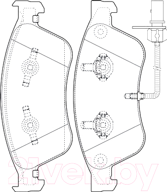 Тормозные колодки Valeo 302071