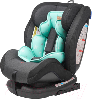 

Автокресло Lorelli, Corsica Isofix Black Green Stars / 10071261978