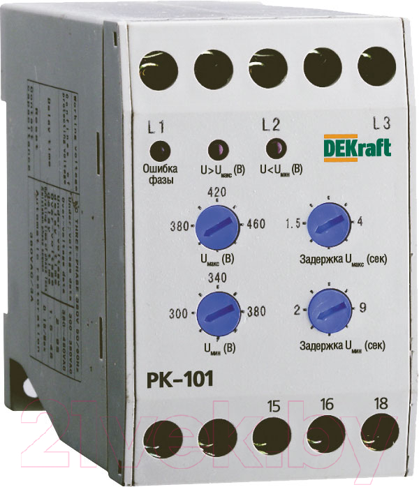 Реле контроля фаз DEKraft 23300DEK