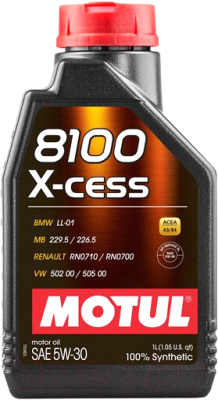 Моторное масло Motul 8100 X-cess 5W30 / 108944 (1л)