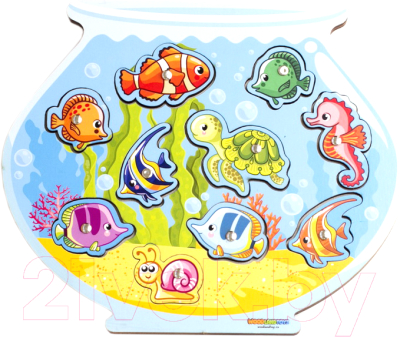 

Развивающая игра WoodLand Toys, Аквариум. Магнитная рыбалка / 062201