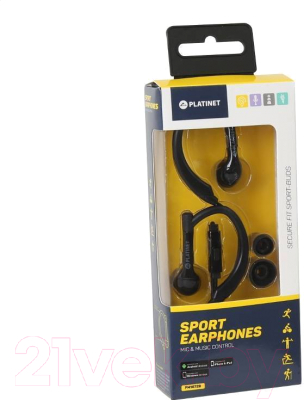 Наушники-гарнитура Platinet Sport PM1072B Bluetooth (черный)