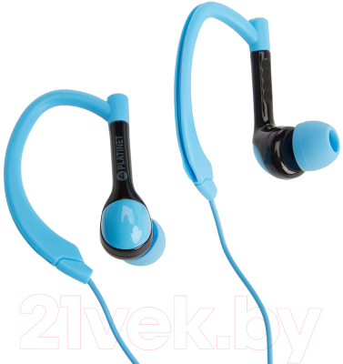 Наушники-гарнитура Platinet Sport PM1072BL Bluetooth (черный/синий)