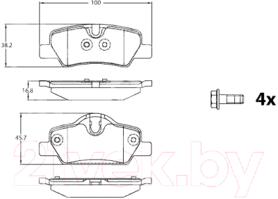 Тормозные колодки TRW GDB2088