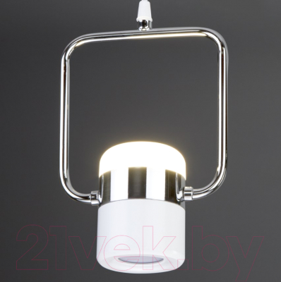Потолочный светильник Евросвет 50165/1 LED 9W (хром/белый)