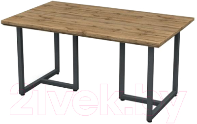Обеденный стол Грифонсервис Loft СМ10 (черный/палисандр)