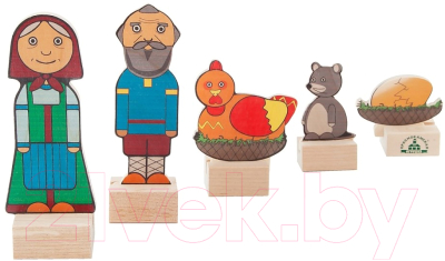 Набор фигурок для кукольного театра Краснокамская игрушка Курочка Ряба / Н-67
