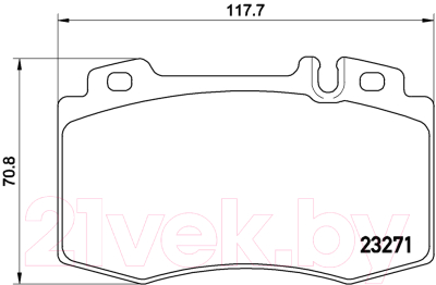 Тормозные колодки Brembo P50041