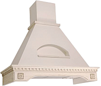 Вытяжка купольная Elikor Бельведер Флореале 90П-650-П3Д (бежевый/дуб неокрашенный) -