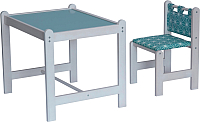 Комплект мебели с детским столом Gnom Pixy (зеленый) - 