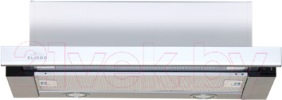 Вытяжка телескопическая Elikor Интегра Glass 50Н-400-В2Д (нержавеющая сталь/стекло белое)
