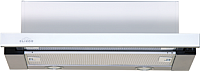 Вытяжка телескопическая Elikor Интегра Glass 60Н-400-В2Д (нержавеющая сталь/стекло белое) - 