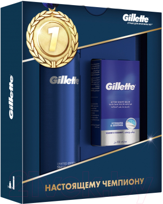 Набор косметики для бритья Gillette Гель для бритья 200мл+бальзам после бритья 3 в 1 50мл