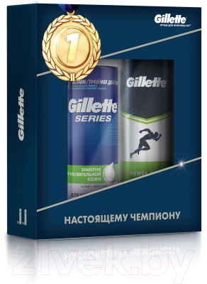 Набор косметики для бритья Gillette Пена для бритья 250мл+спрей 150мл