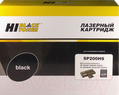 

Картридж Hi-Black, Черный, HB-SP200HS