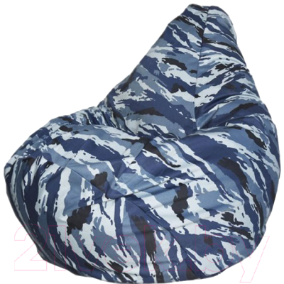 Бескаркасное кресло Flagman Груша Макси Г2.7-20 (синий камуфляж)