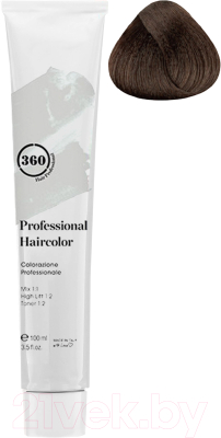 Крем-краска для волос Kaaral 360 Permanent Haircolor 4.38 (100мл)