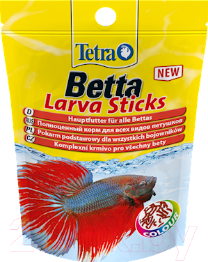 Корм для рыб Tetra Betta LarvaSticks (5г)
