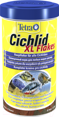 Корм для рыб Tetra Cichlid XL Flakes (500мл)