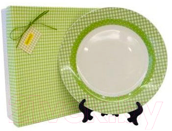 Тарелка столовая обеденная Maestro MR-10009-04 (зеленый)