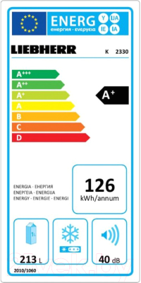 Холодильник без морозильника Liebherr K 2330