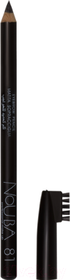 

Карандаш для бровей Nouba, Брюнет/шатен (коричневый), Eyebrow Pencil With Applicator 81