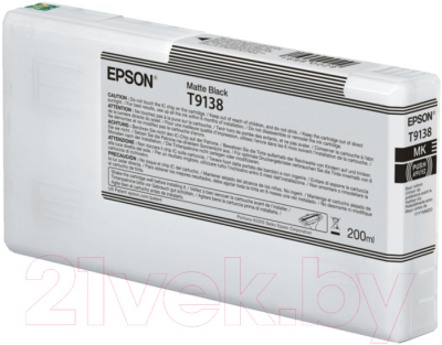 

Картридж Epson, Черный, C13T913800