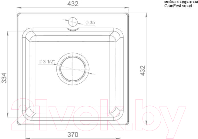 Мойка кухонная GranFest Smart GF-SM430 (белый)