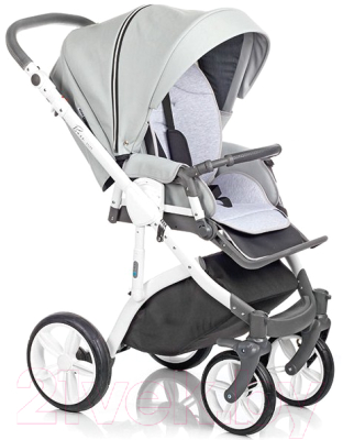 Детская универсальная коляска Roan Bass soft 2 в 1 (grey white) - фото коляски другого цвета для примера