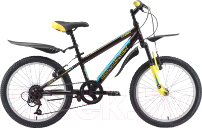Детский велосипед Challenger Cosmic 20 2018 (черный/желтый/голубой)