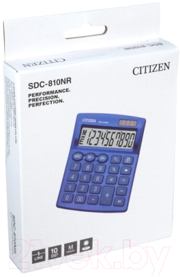Калькулятор Citizen SDC-810 NRNVE (синий)