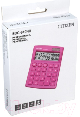 Калькулятор Citizen SDC-810 NRPKE (розовый)